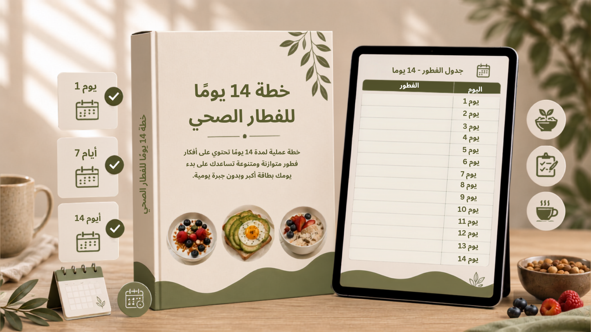 خطة 14 يومًا للفطار الصحي